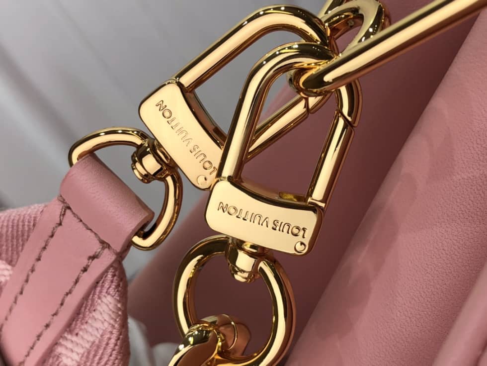 L0vis Vvtt0n Embossed Lambskin Coussin PM Pink M58628 Replica Shoulder Bag