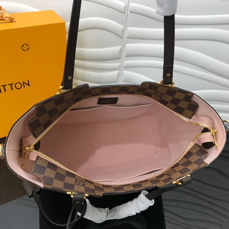 L0vis Vvtt0n Jersey Damier Ebene Canvas Magnolia Pink Bag Replica N44041