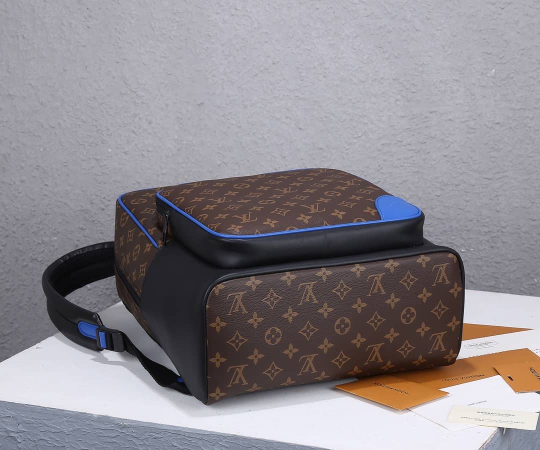 L0vis Vvtt0n Dean Canvas Monogram Macassar Blue Brown M45867 Replica Backpack