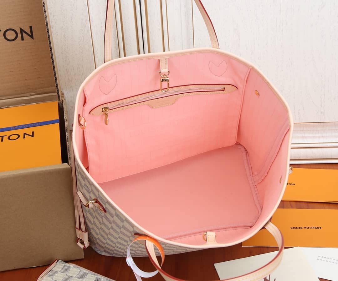 L0vis Vvtt0n Neverfull Dupe MM Damier Azur Tote N41361