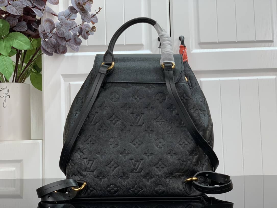 L0vis Vvtt0n Ann Platt Montsouris PM Noir Leather Replica Backpack Black M45205