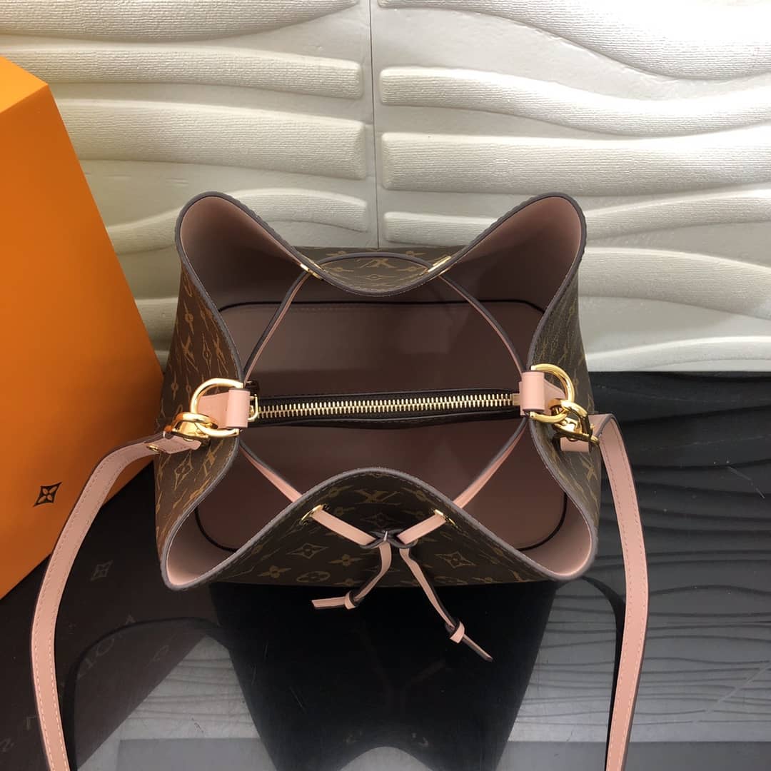 L0vis Vvtt0n Neonoe Replica Bucket Bag Brown Pink M44020