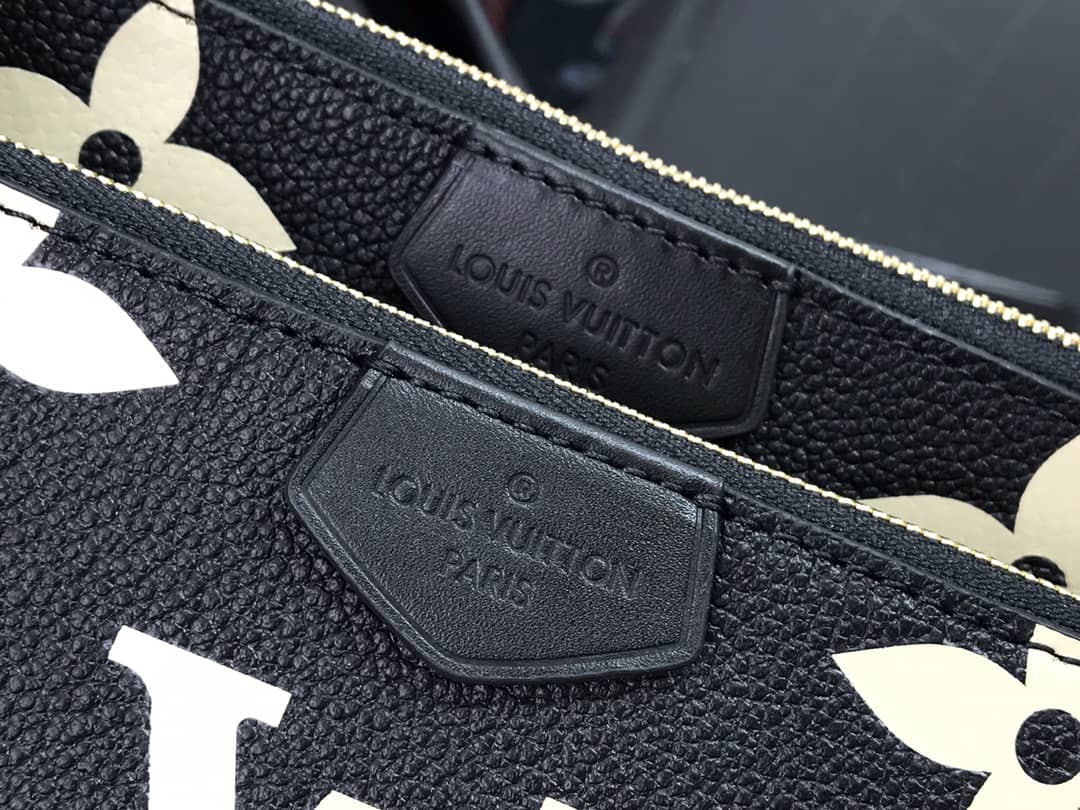 L0vis Vvtt0n Pochette Discovery Compact Replica Wallet Black M57630