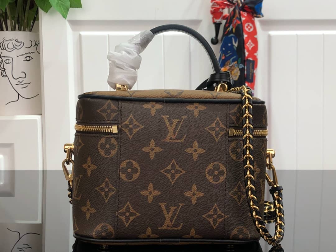 L0vis Vvtt0n Replica Bags Vanity PM Reverse Monogram Coated Canvas Crossbody M45165