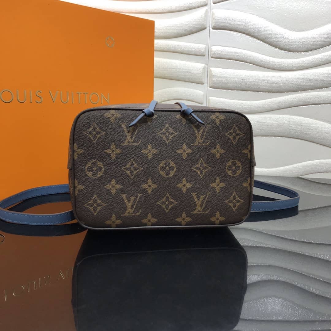 L0vis Vvtt0n Noe Monogram Canvas Replica Bucket Bag Blue