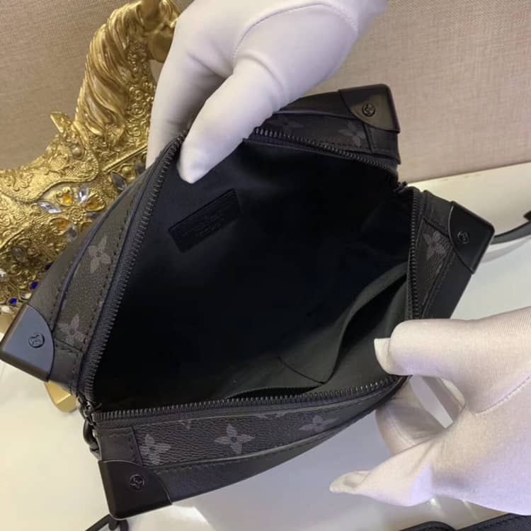 L0vis Vvtt0n x Virgil Abloh Monogram Soft Trunk Replica Black M44478