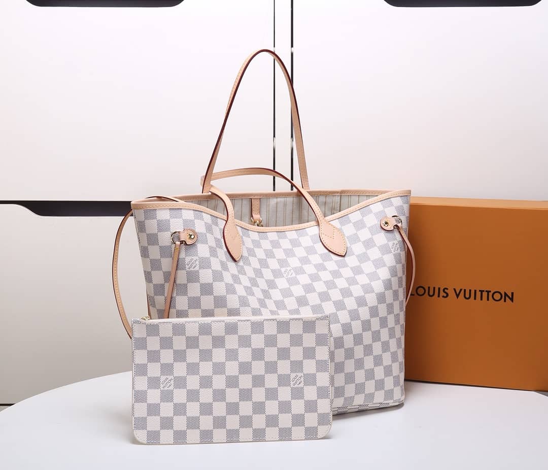 L0vis Vvtt0n Neverfull Dupe MM Damier Azur Tote N41361