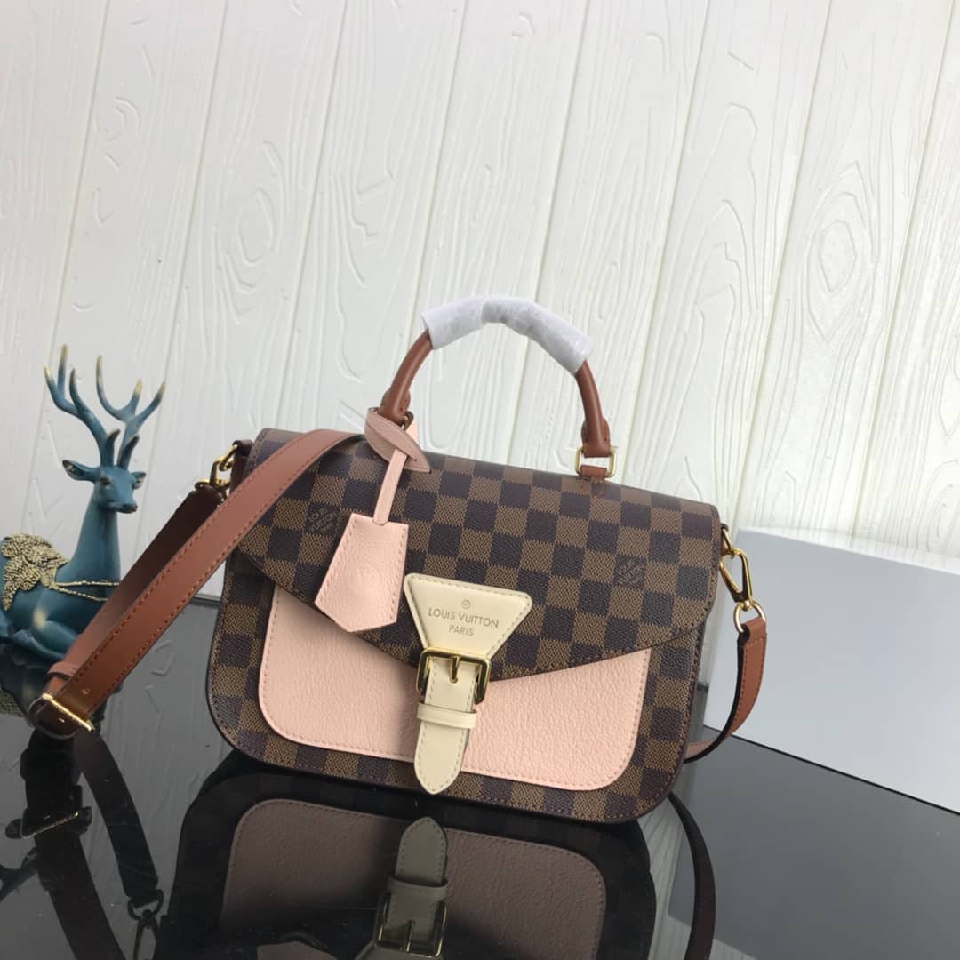 L0vis Vvtt0n Damier Canvas Trendy Replica Crossbody Bag Pink N40146