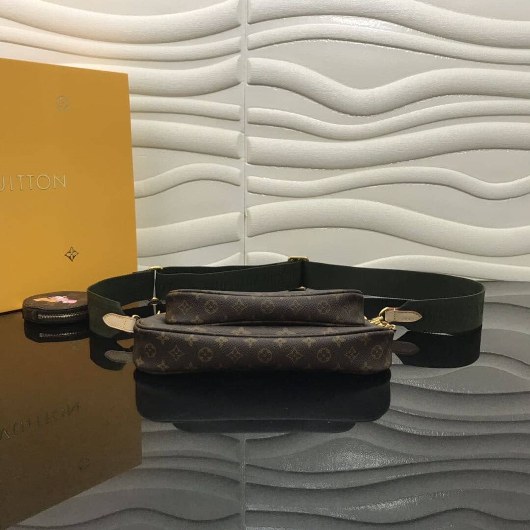 L0vis Vvtt0n Monogram Canvas Multi Pochette Replica Green M44823