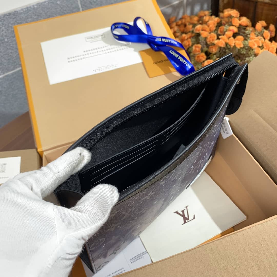 L0vis Vvtt0n Monogram Galaxy Canvas Replica Pochette Voyage Blue M44448