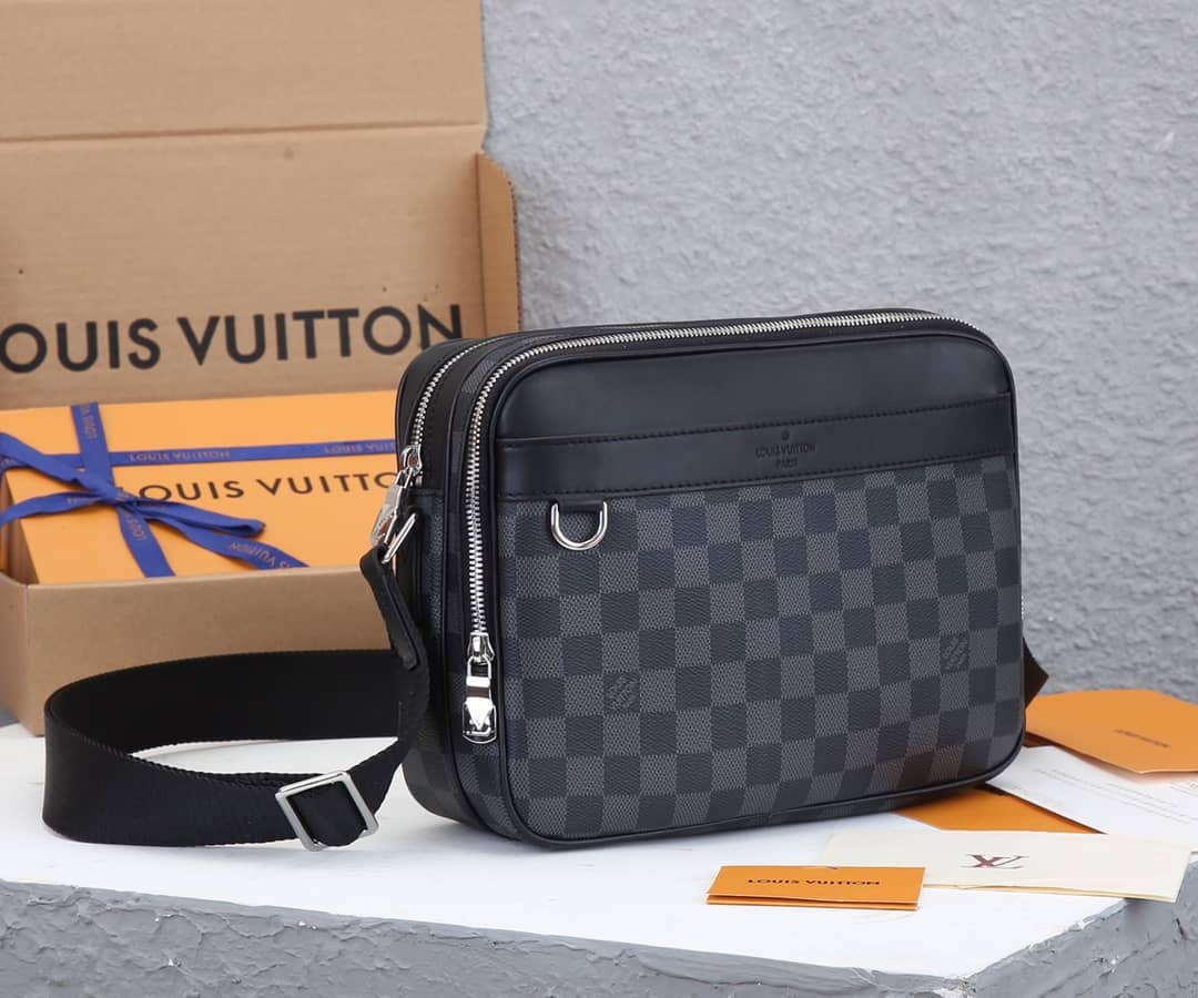 L0vis Vvtt0n Trocadero PM Damier Graphite Messenger Bag Replica N40087