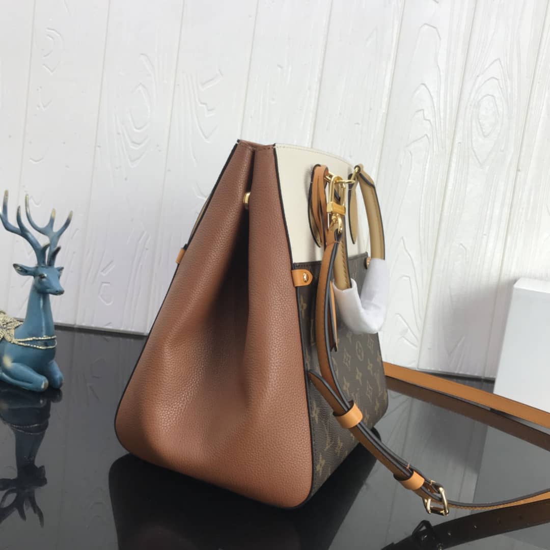 L0vis Vvtt0n Monogram Fold MM 2way Tote Replica White M45409