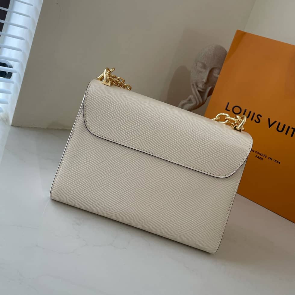 L0vis Vvtt0n Twist MM Epi Grained Leather White M59403 Replica Crossbody Bag