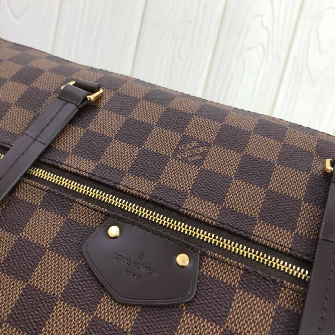 L0vis Vvtt0n Damier Ebene Jena MM Semi Tote Replica Red M42267