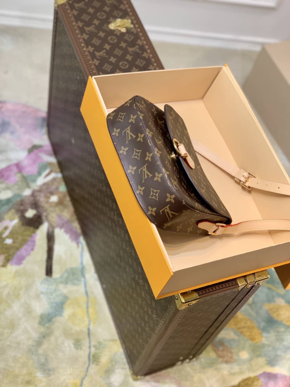 L0vis Vvtt0n Saint Cloud Mini Monogram Canvas M51242 Replica Messenger Bag