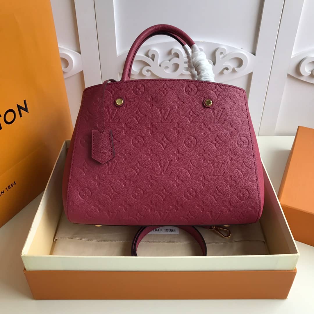 L0vis Vvtt0n Monogram Montaigne MM Shoulder Bag Replica Red M41048