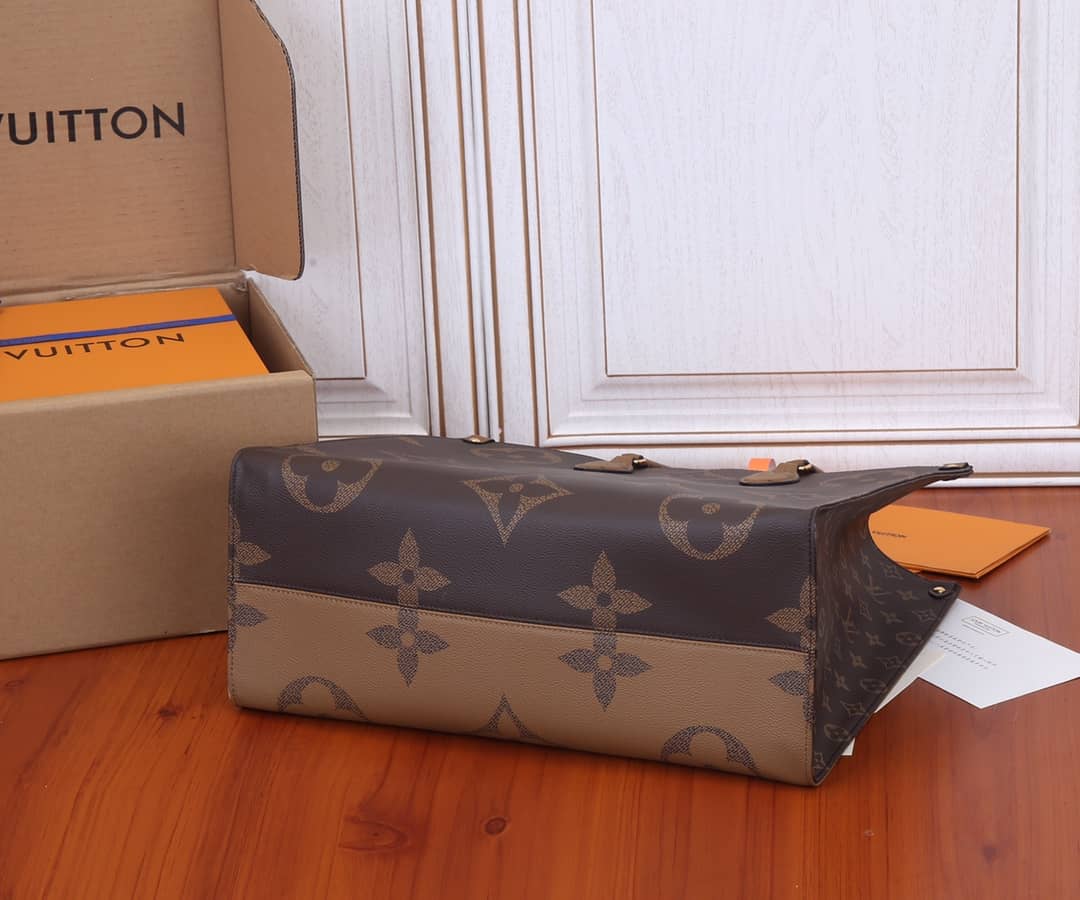 L0vis Vvtt0n Reversible Monogram Onthego 2way Brown Coated Replica Tote