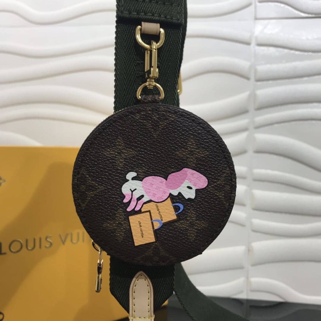 L0vis Vvtt0n Monogram Canvas Multi Pochette Replica Green M44823