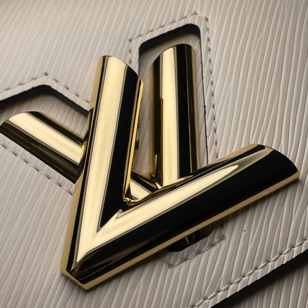 L0vis Vvtt0n Twist MM Epi Grained Leather White M59403 Replica Crossbody Bag