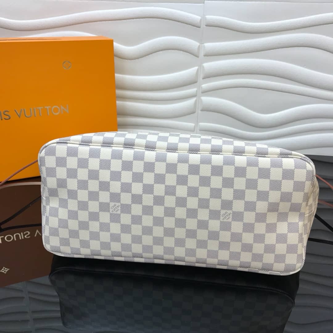 L0vis Vvtt0n Neverfull GM Damier Azur Tote Replica White N40990