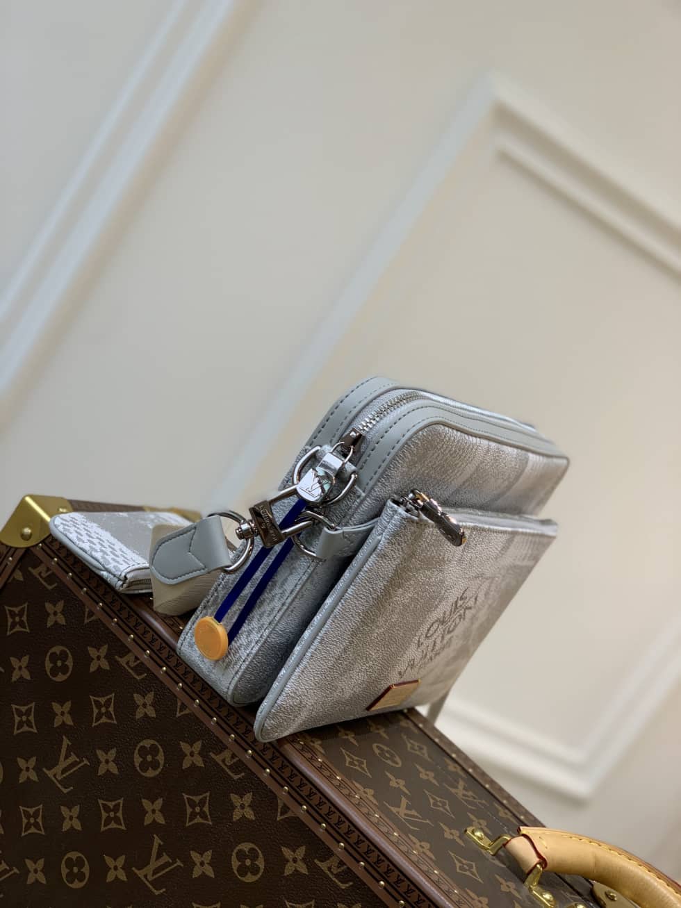 L0vis Vvtt0n Trio Damier Salt Stone Grey N50068 Replica Messenger Bag