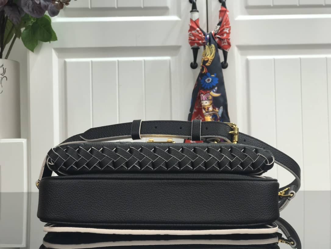 L0vis Vvtt0n Pochette Metis Braided Monogram Empreinte Replica Black M43942