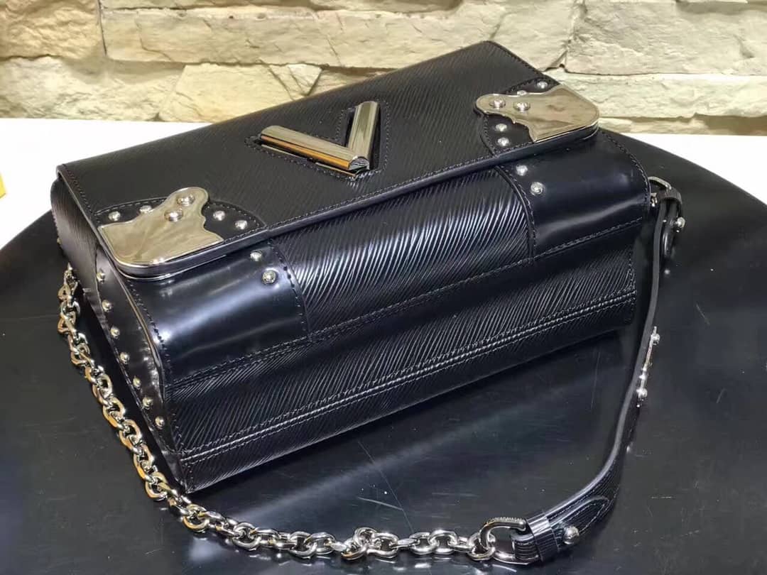 L0vis Vvtt0n Replica Twist MM Epi Leather Bag Black