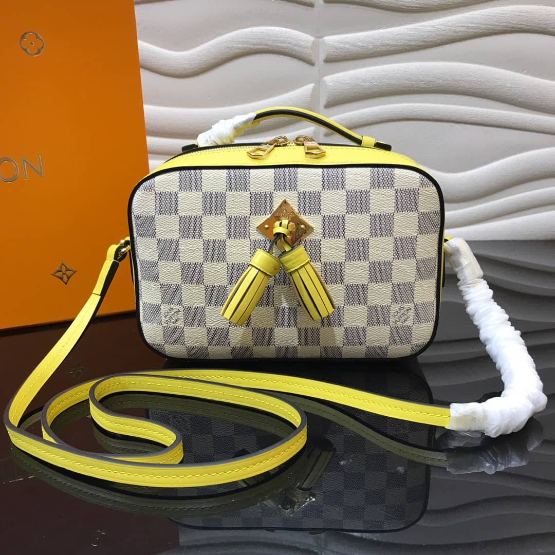 L0vis Vvtt0n Damier Saintonge Replica Camera Bag Yellow N40154