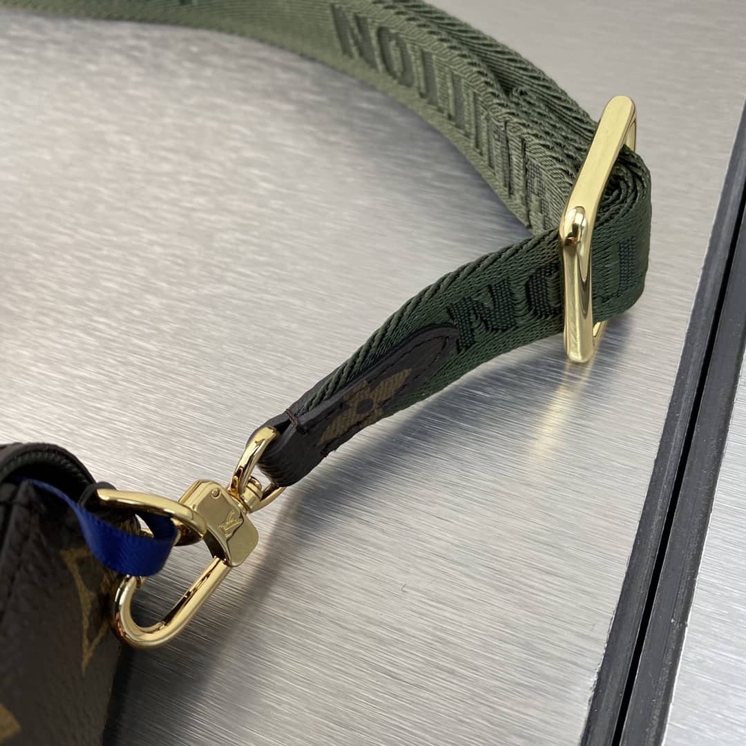 L0vis Vvtt0n Pochette Felicie Monogram Canvas Replica Green Strap M80091