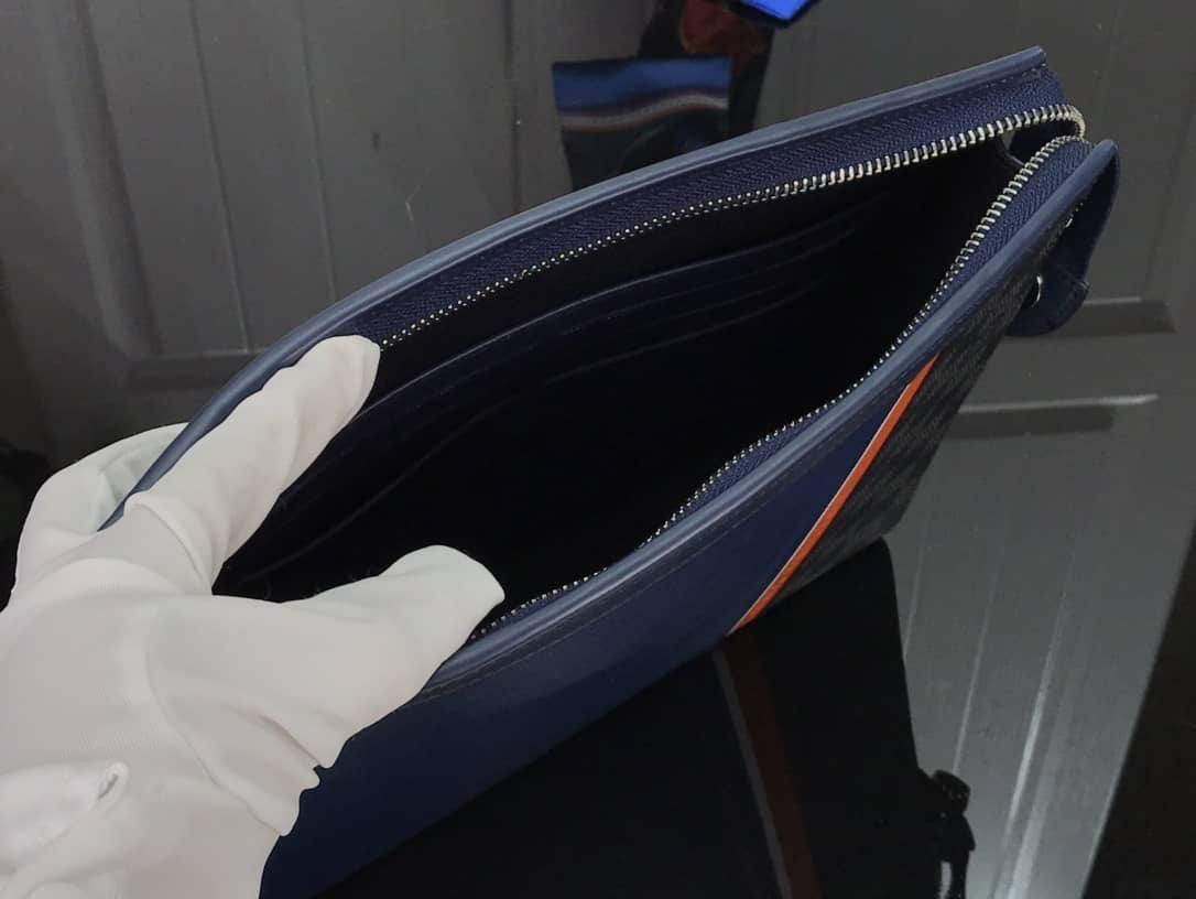 L0vis Vvtt0n Replica Pochette Voyage MM Epi Damier Leather Blue M56827