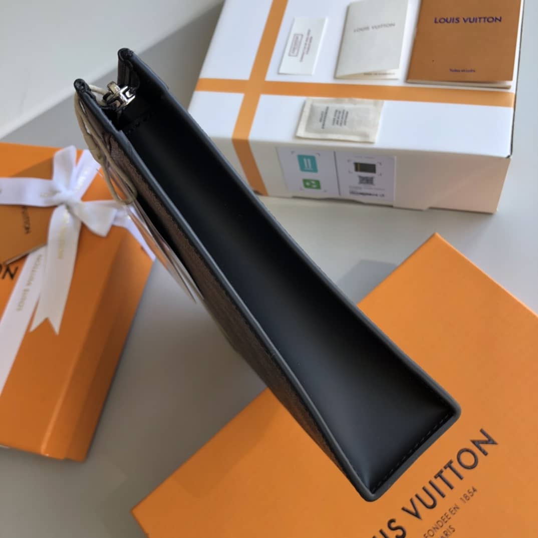 L0vis Vvtt0n Stripe Replica Pochette Voyage MM Damier Graphite Yellow N60107