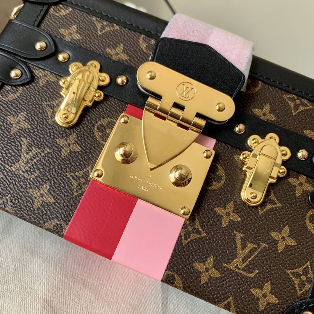 L0vis Vvtt0n Petite Malle Monogram Canvas Replica Bag Brown M40273