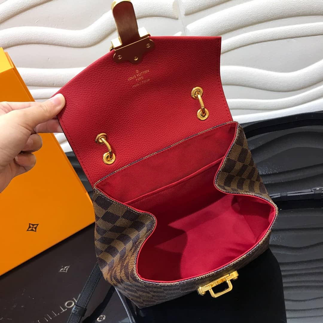 L0vis Vvtt0n Damier Ebene Clapton Replica Backpack Red N42262