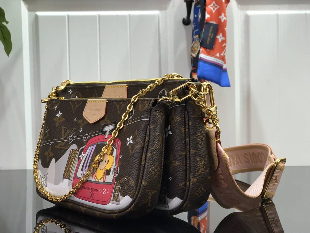 L0vis Vvtt0n Monogram Canvas Multi Pochette Replica Brown M44823