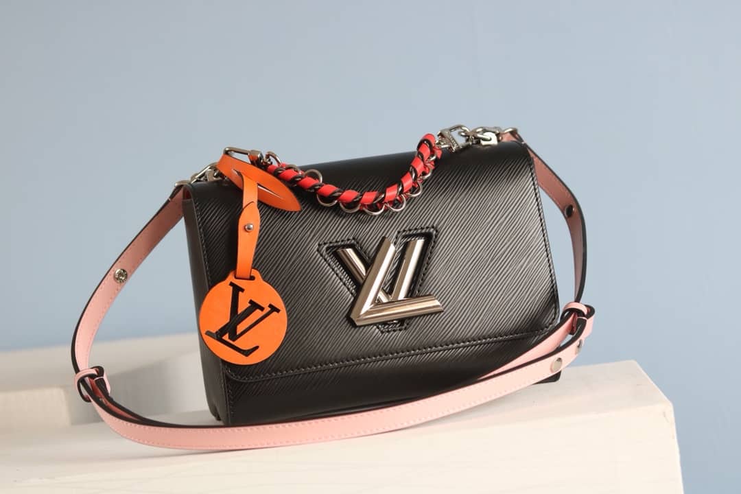 LV Tote Dupe Twist MM Crossbody Bag Replica Black M50305