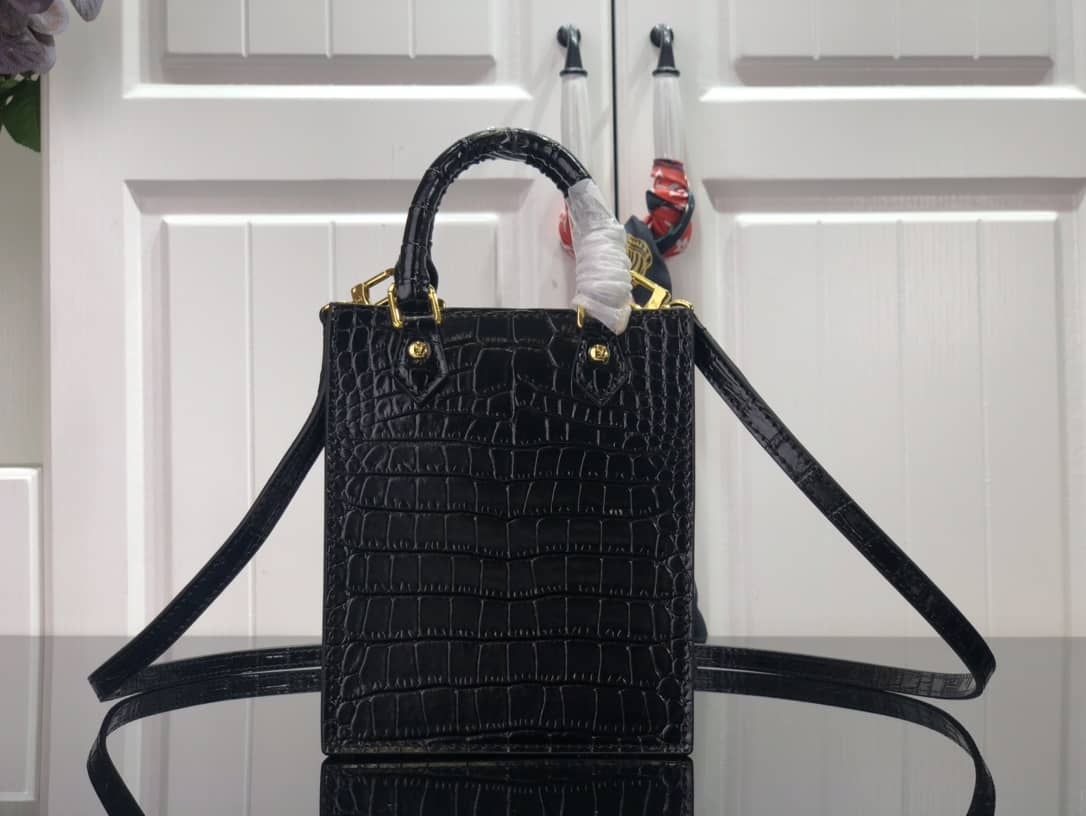 L0vis Vvtt0n Petit Sac Plat Flat Shoulder Bag Replica Black M80169