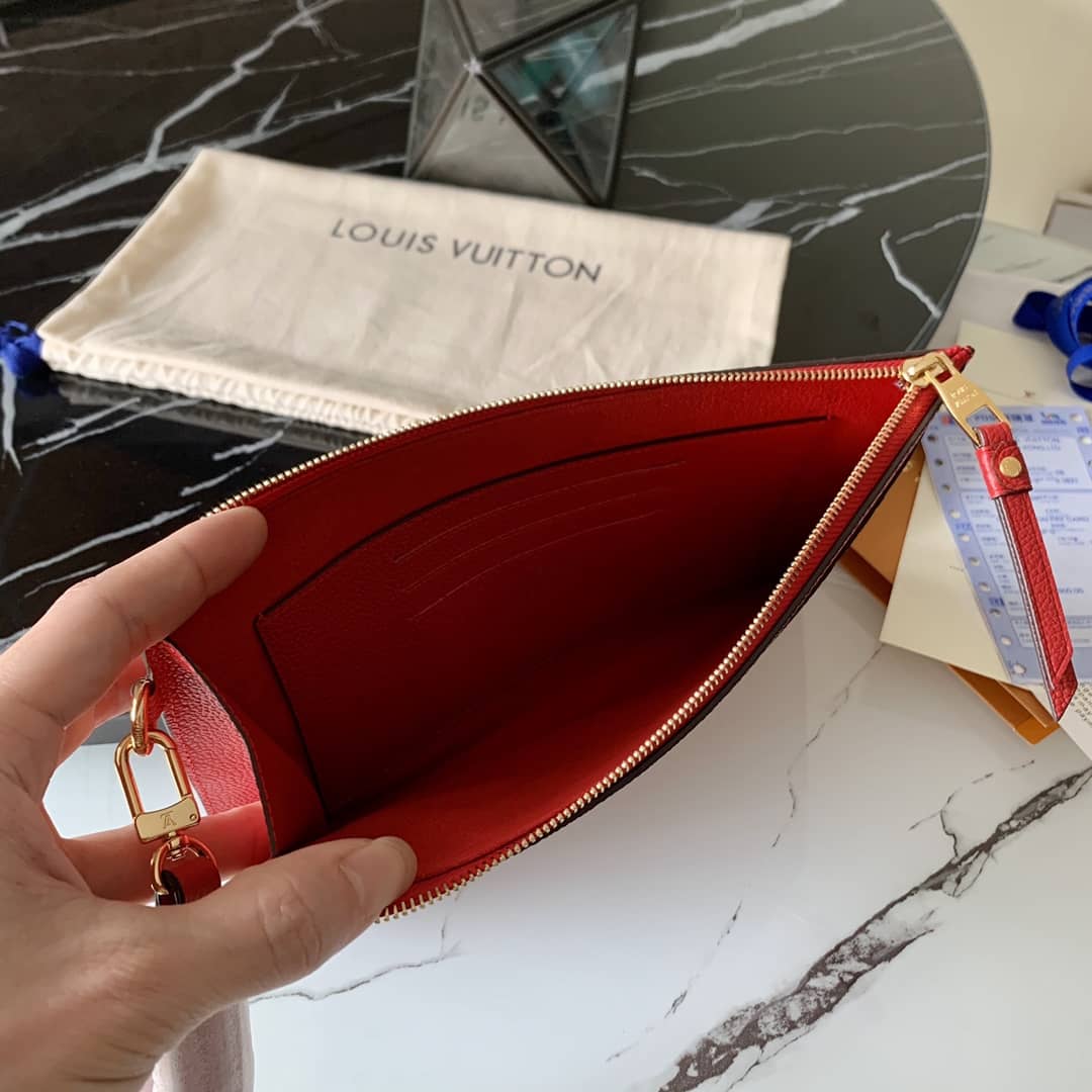 L0vis Vvtt0n Pochette Melanie MM Monogram Empreinte Replica Clutch Red M68705