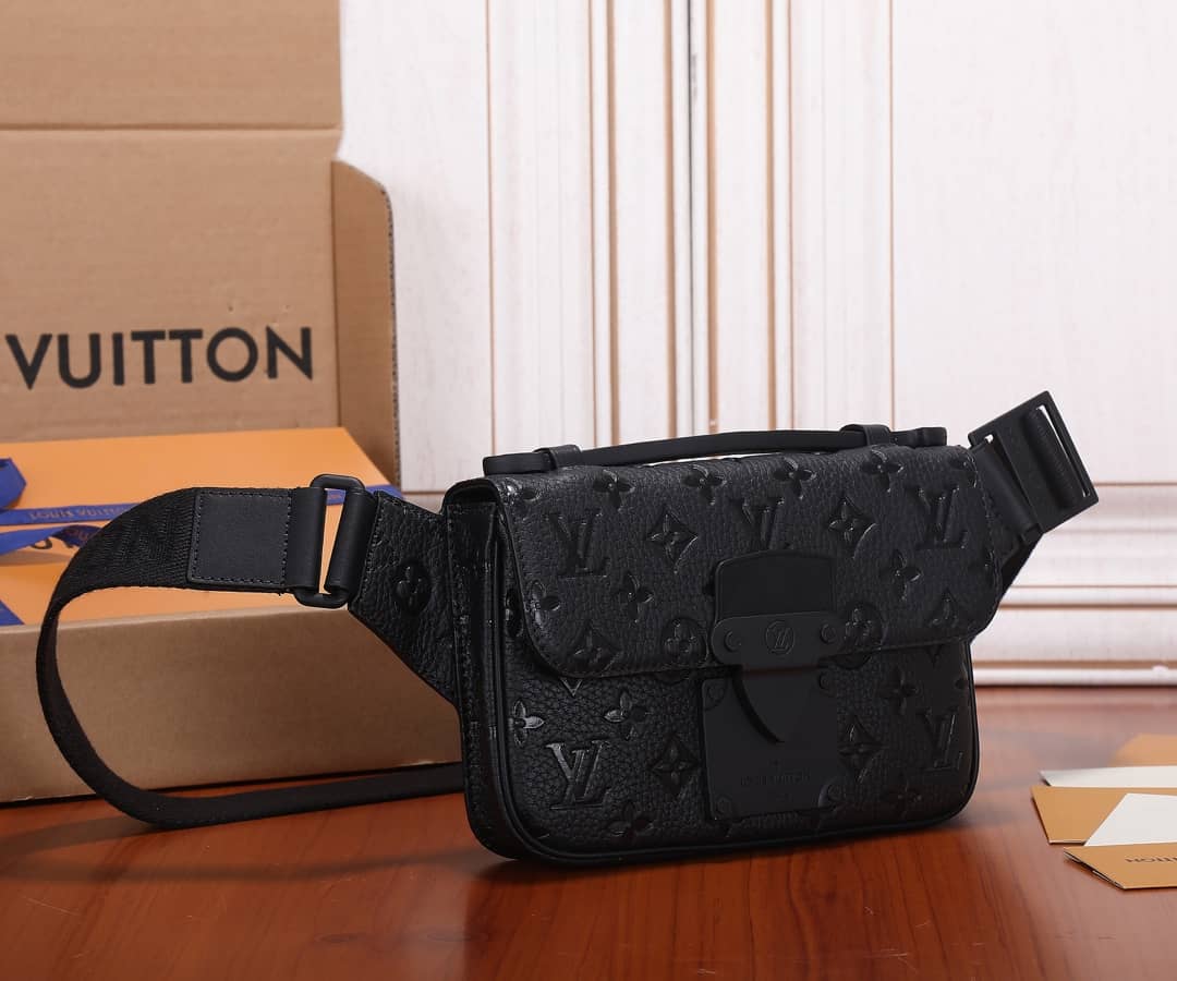 L0vis Vvtt0n S Lock Sling Crossbody Bag Replica Black M58487