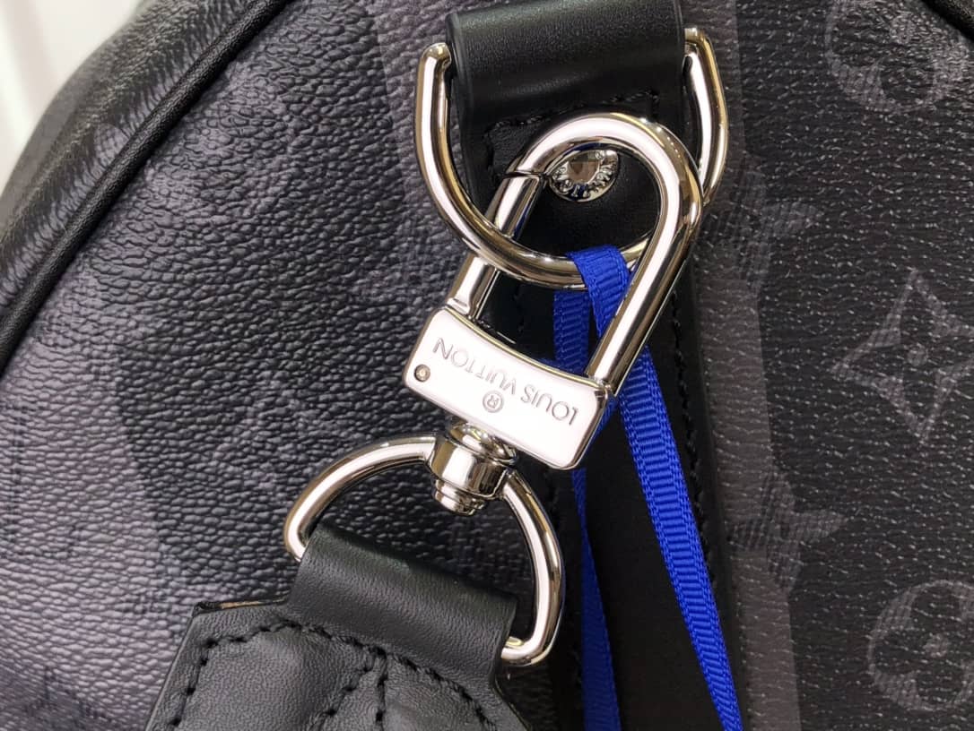 L0vis Vvtt0n Keepall Bandouliere x Nigo Monogram Replica Stripes Gray M40567