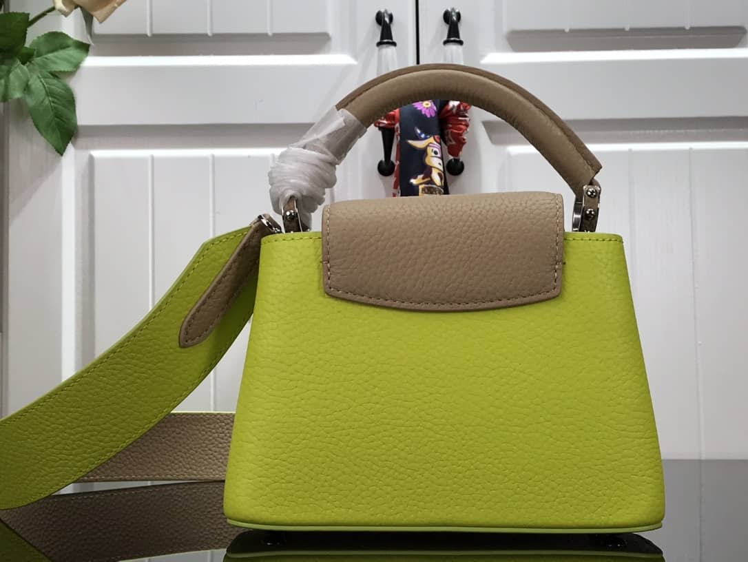 L0vis Vvtt0n Capucines Mini Taurillon Leather Replica Bag Green M57520