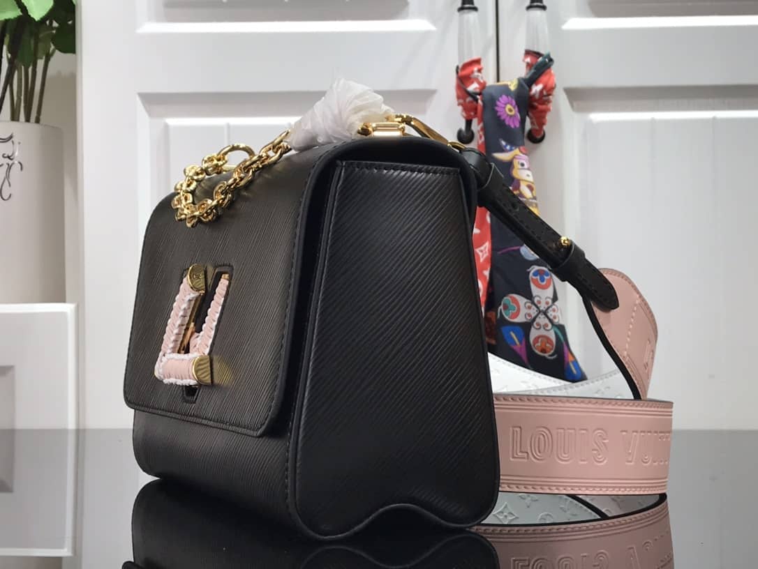 L0vis Vvtt0n Epi leather Twist MM Replica Handbag Black M57667