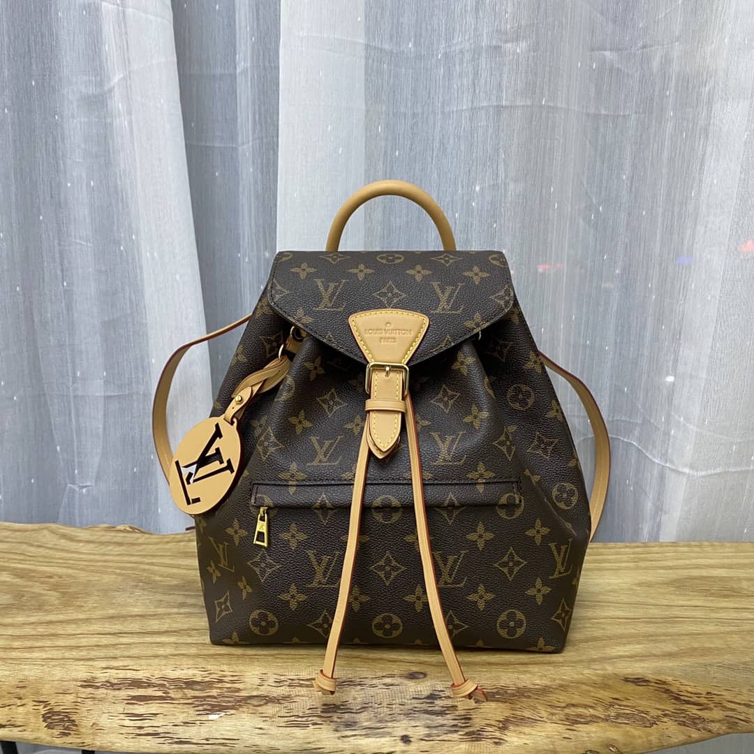 Best Replica L0vis Vvtt0n Monogram Canvas Montsouris BB Replica Bag M45516 Brown(ColaReps)