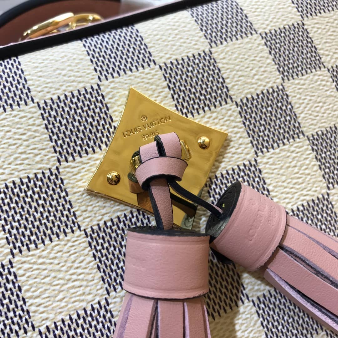 L0vis Vvtt0n Damier Saintonge Replica Camera Bag Pink N40154