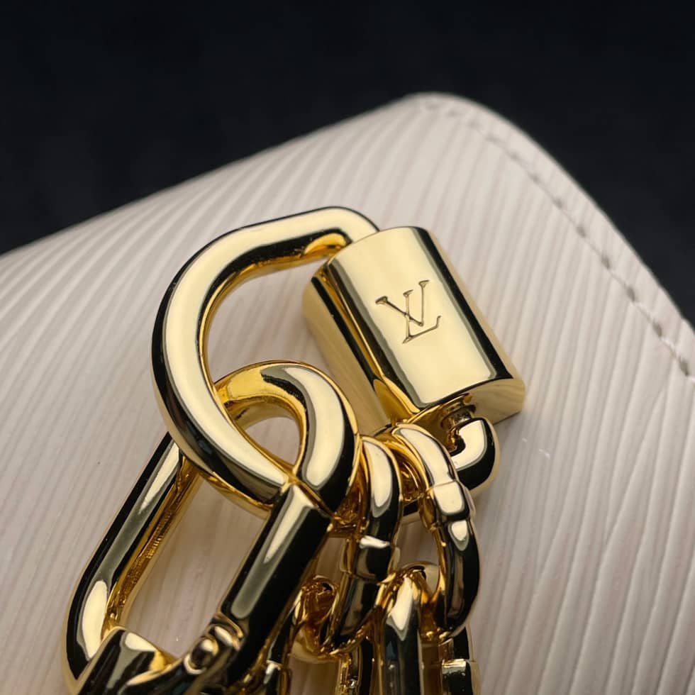 L0vis Vvtt0n Twist MM Epi Grained Leather White M59403 Replica Crossbody Bag