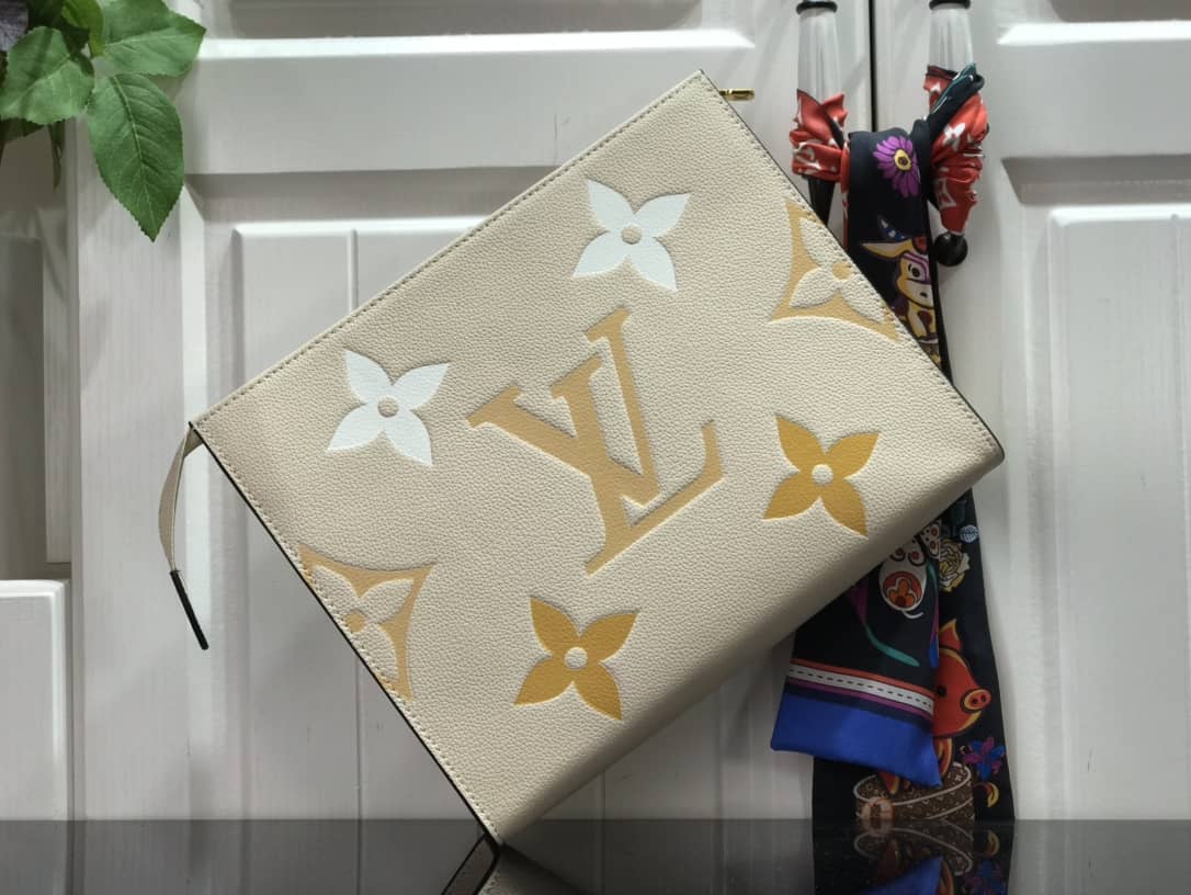 L0vis Vvtt0n Summer Toiletry Pouch Monogram Empreinte Replica Apricot M80504