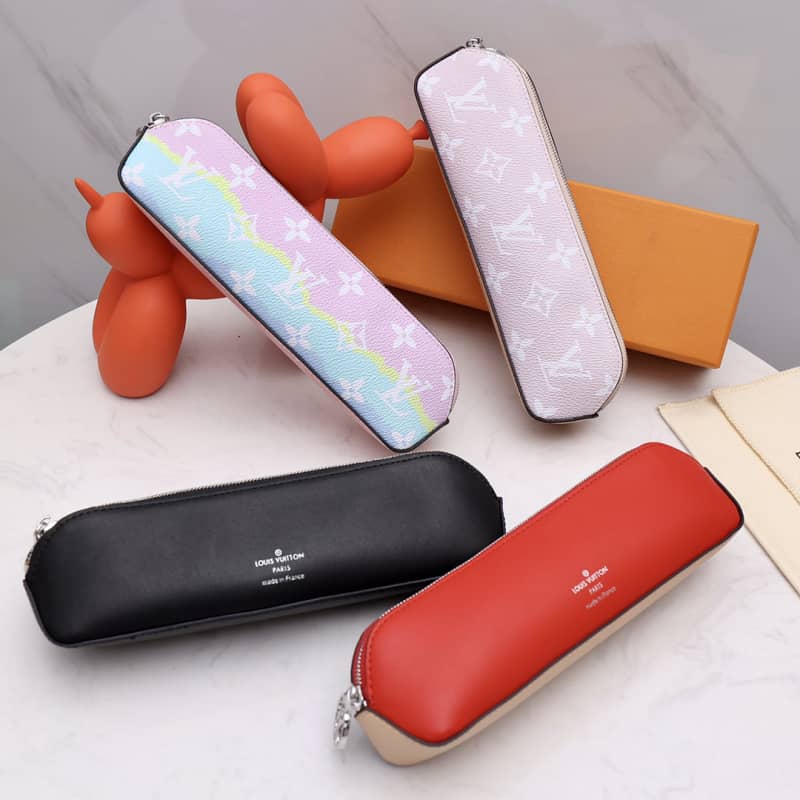 L0vis Vvtt0n Pencil Pouch Elizabeth Monogram Canvas Replica Blue GI0009