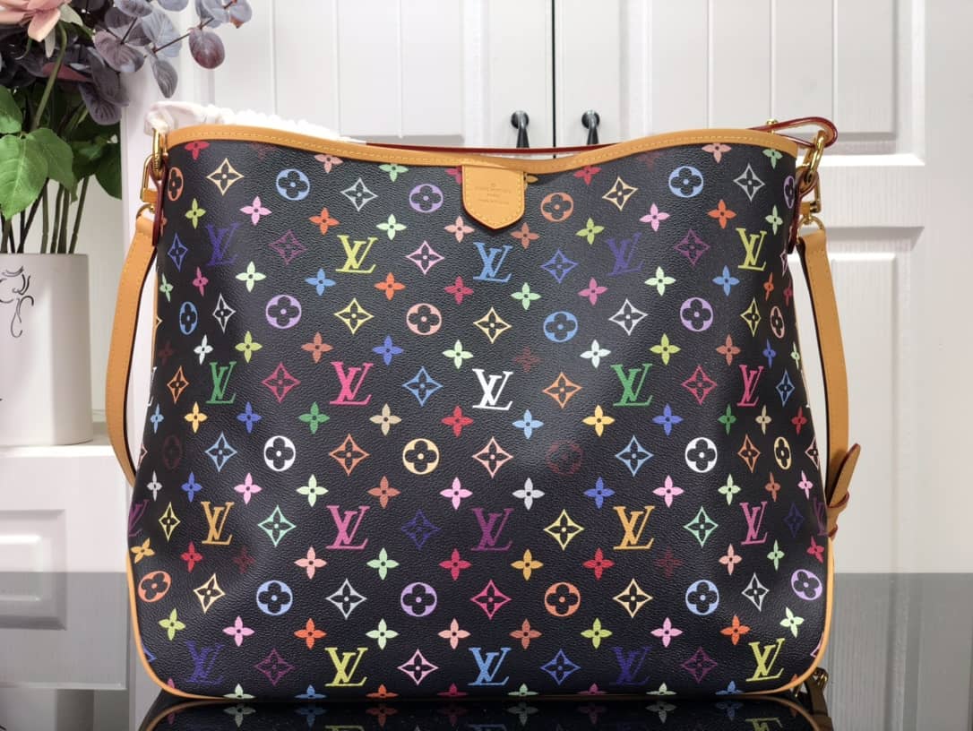 L0vis Vvtt0n Delightful PM Monogram Multicolor Shoulder Bag Replica Black M40352