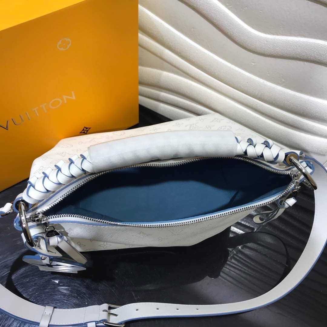 L0vis Vvtt0n Beaubourg Hobo MM Mahina Leather Replica White M56073