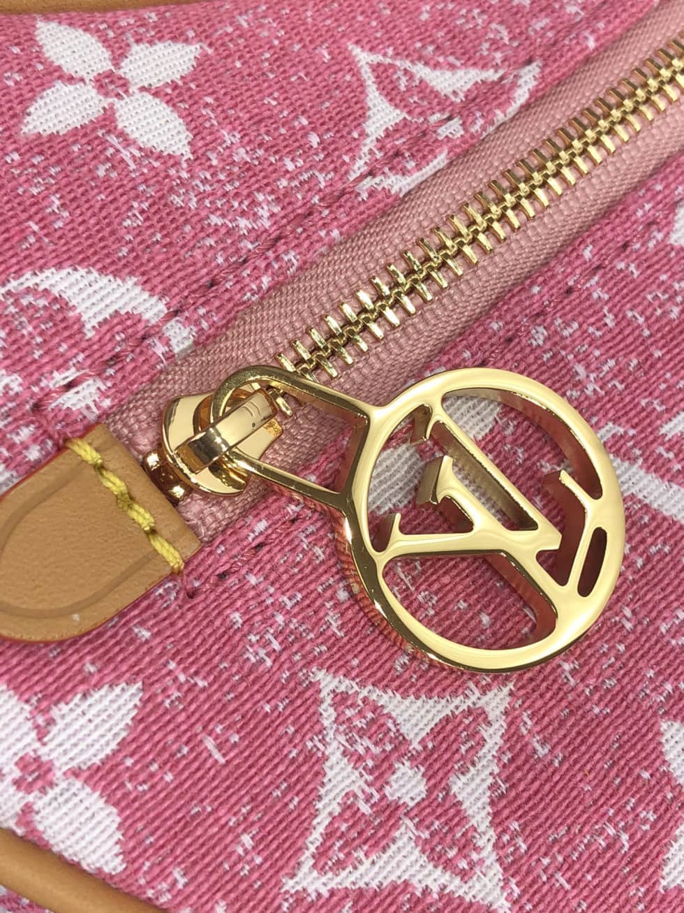 L0vis Vvtt0n Denim Loop Bag Pink M81166 Replica Hobo