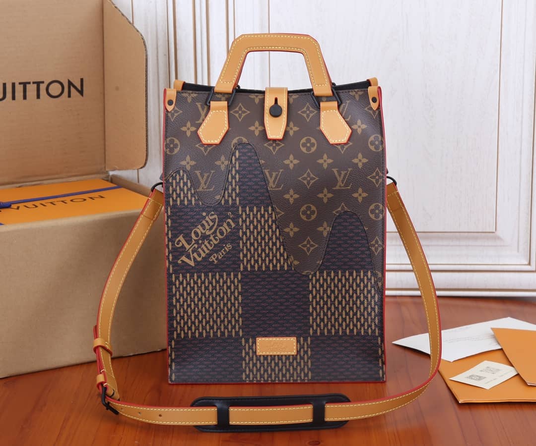 L0vis Vvtt0n x Nigo Damier Ebene Giant Mini N40355 Replica Tote